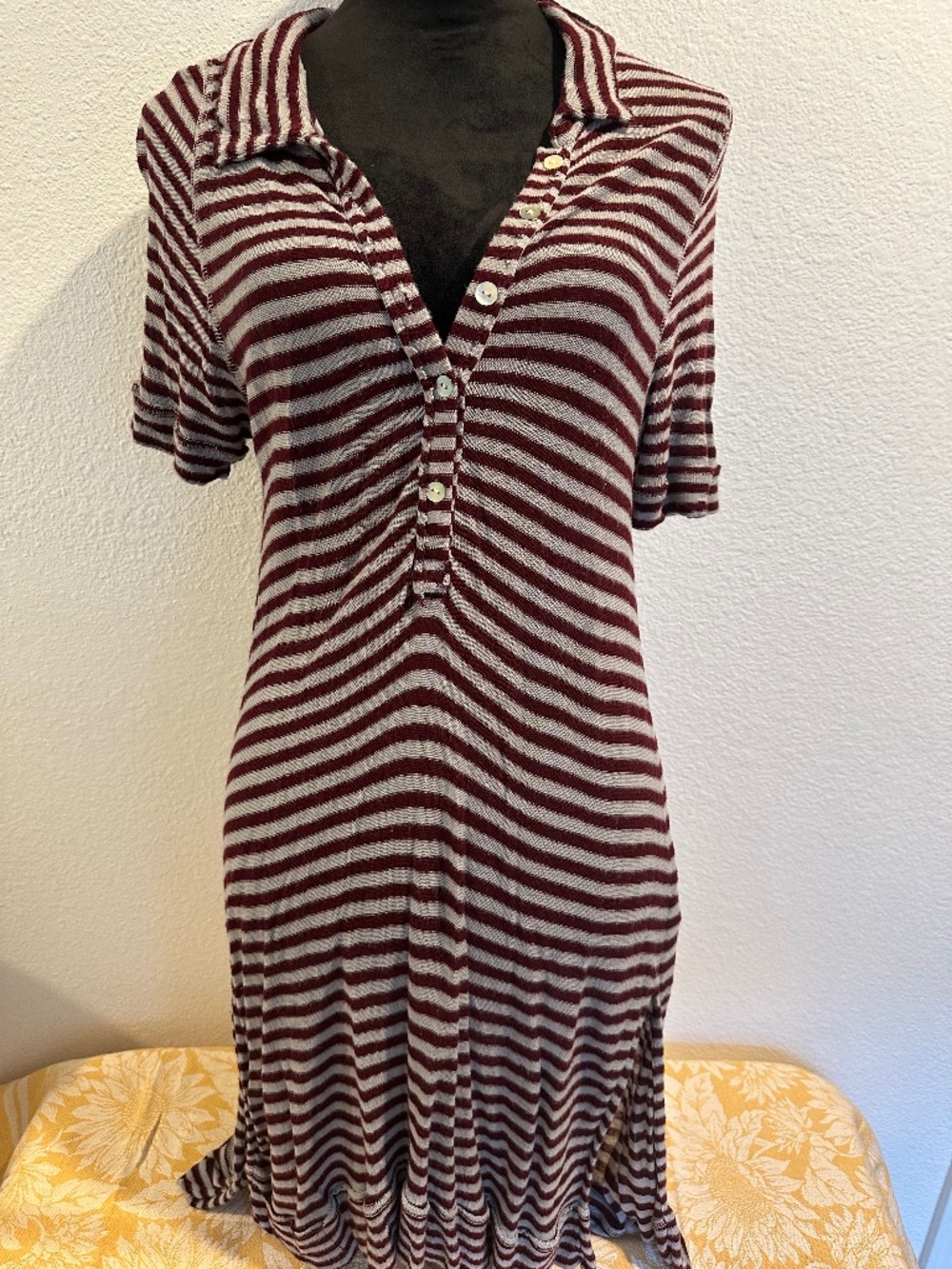 Free People 90’s Grunge collared mini Dress